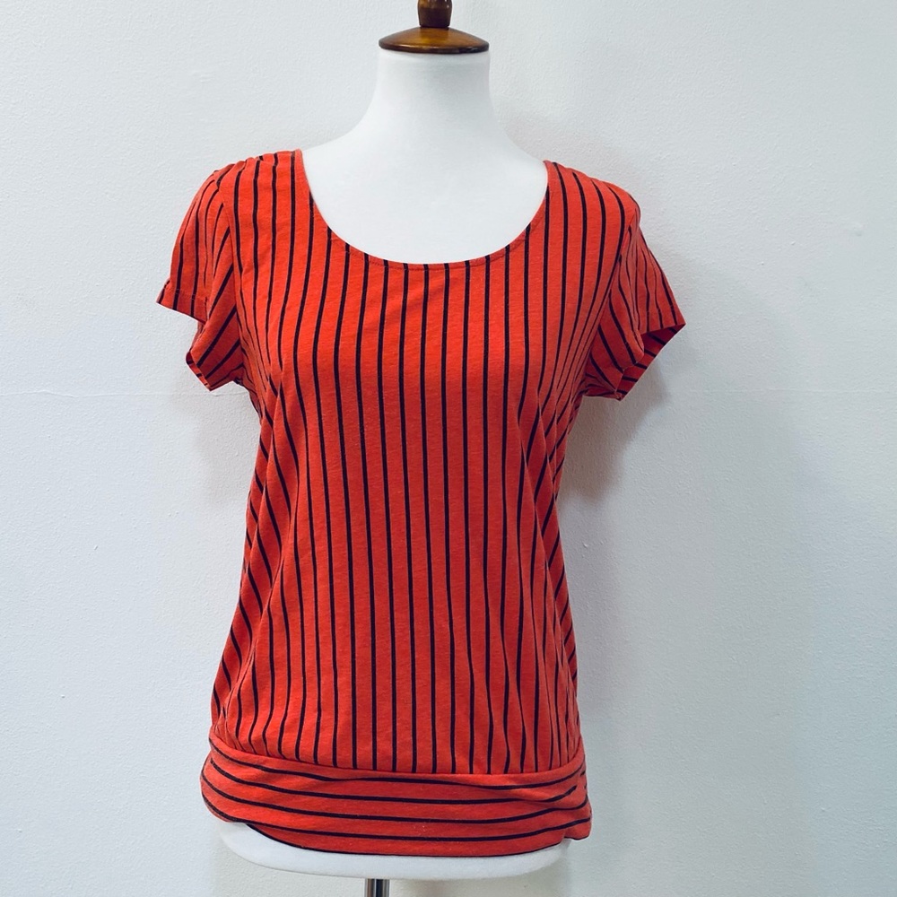 Brooklyn Industries striped scoop neck shirt
